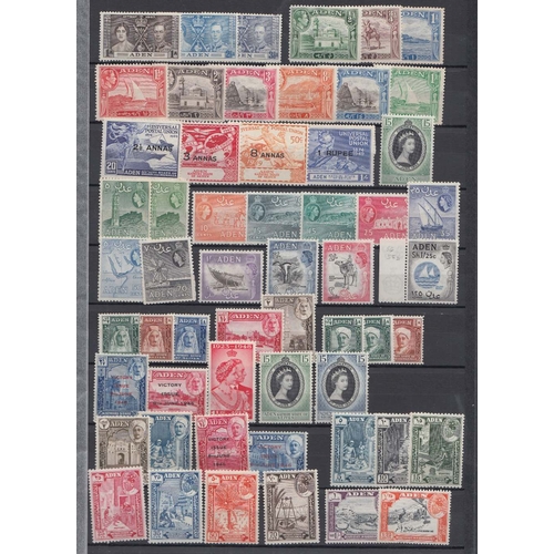 2 - STAMPS : BRITISH COMMONWEALTH, large stockbook with 1000's mint & U/M from QV to QEII issues, arrang... 