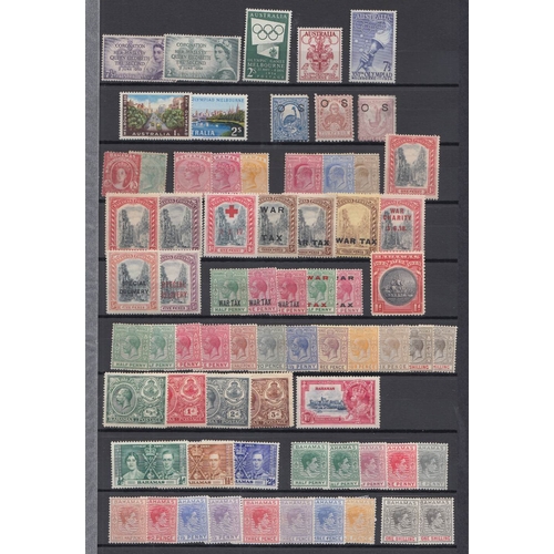 2 - STAMPS : BRITISH COMMONWEALTH, large stockbook with 1000's mint & U/M from QV to QEII issues, arrang... 