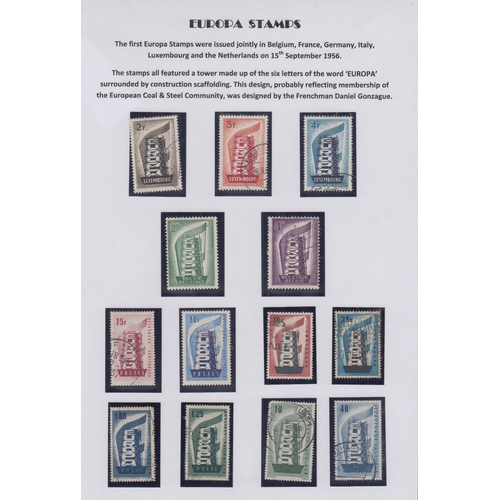 34 - Europa, fine used collection neatly displayed in an album with issues from 1956 Luxembourg through t... 