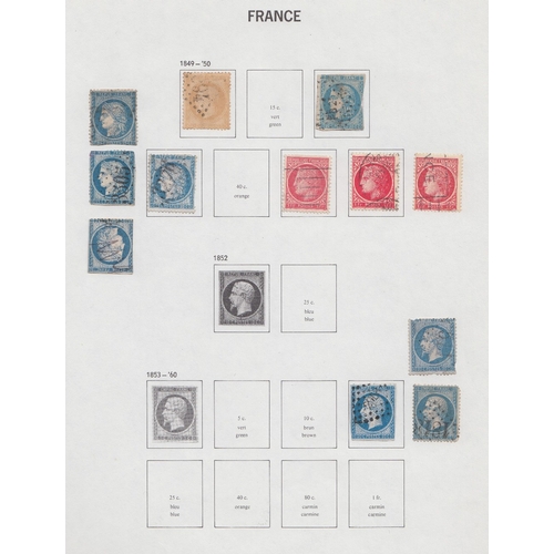 408 - STAMPS FRANCE DAVO album including some early issues , mainly used