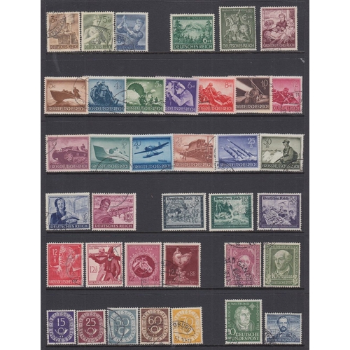 420 - STAMPS GERMANY Fine used collection in red ring binder with sets and mini sheets, no duplication