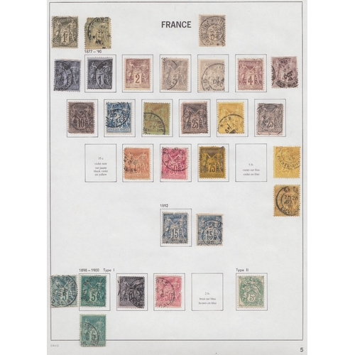 408 - STAMPS FRANCE DAVO album including some early issues , mainly used