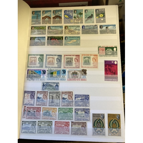 10 - STAMPS : BRITISH COMMONWEALTH, box with ten stockbooks with mint and used issues from QV to QEII. In... 