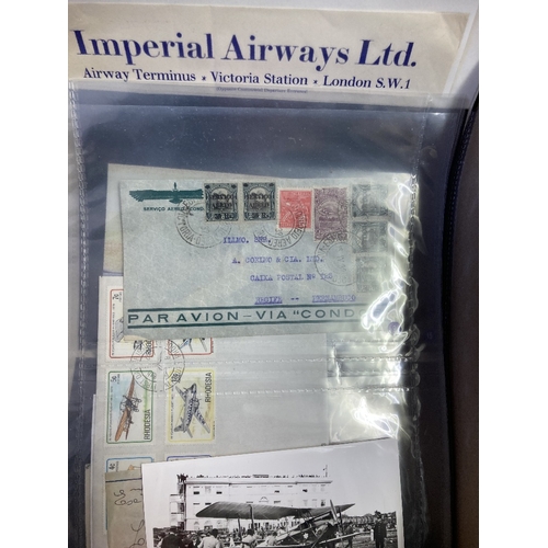 218 - STAMPS POSTAL HISTORY WORLD, box with a selection of first flights, commercial airmail etc including... 