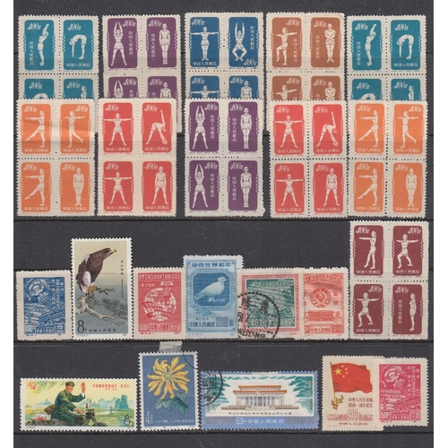 381 - STAMPS CHINA Flat box, 100s on sheets, loose, souvenir books, covers etc. a great sorting box many ... 