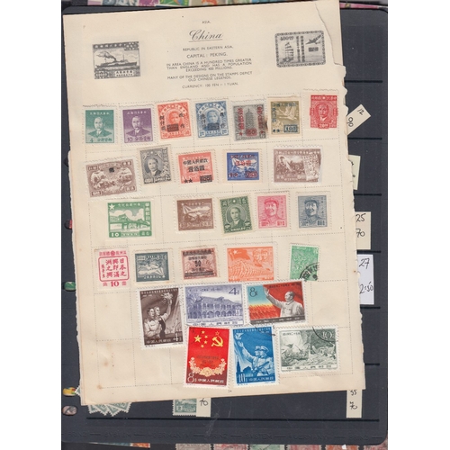 381 - STAMPS CHINA Flat box, 100s on sheets, loose, souvenir books, covers etc. a great sorting box many ... 