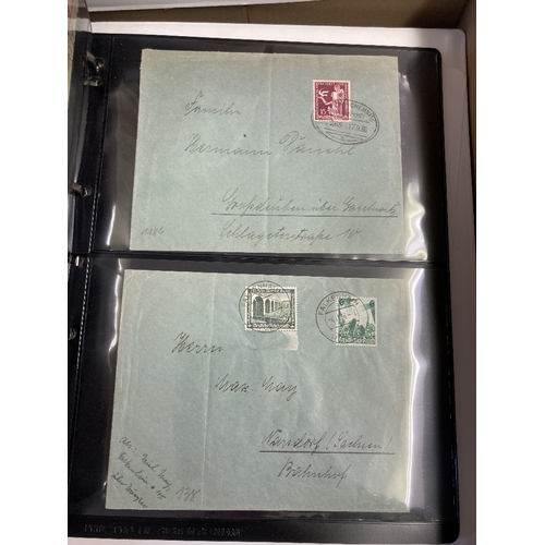 421 - STAMPS GERMANY Collection in two binders with useful mint and used especially from the Third Reich p... 