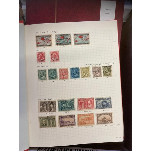 370 - STAMPS CANADA QV to QEII collection in an album and stockbook with mint and used issues with many us... 