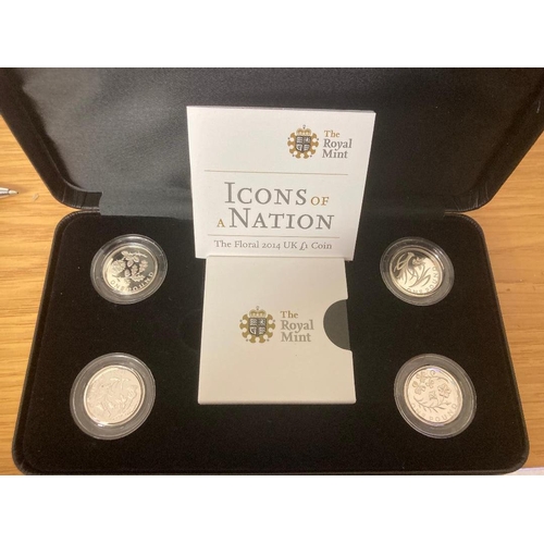 102 - COINS : 1997 Silver Proof 50p set of two , both sizes