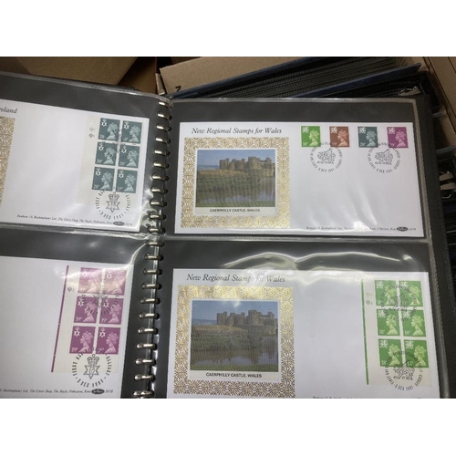 323 - FISRT DAY COVERS Seven albums of mainly definitive and booklet pane covers, mostly Benham, approx 40... 