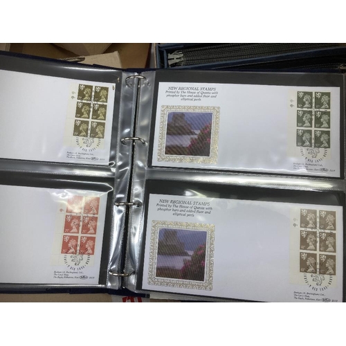 323 - FISRT DAY COVERS Seven albums of mainly definitive and booklet pane covers, mostly Benham, approx 40... 