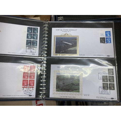 323 - FISRT DAY COVERS Seven albums of mainly definitive and booklet pane covers, mostly Benham, approx 40... 