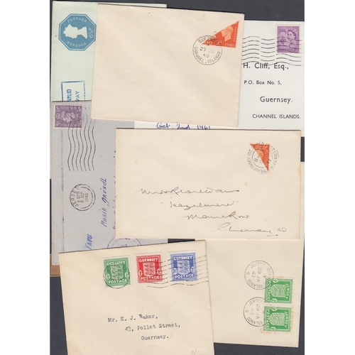 339 - STAMPS CHANNEL ISLANDS Small batch of Channel Island covers, including Wartime and bisects