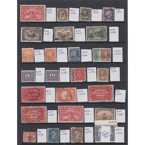 372 - STAMPS CANADA Accumulation of better sets and singles mint and used on stock pages, including Air st... 