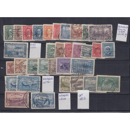 372 - STAMPS CANADA Accumulation of better sets and singles mint and used on stock pages, including Air st... 