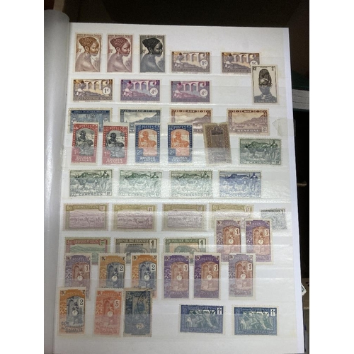 405 - STAMPS FRANCE Collection in six stock books mint and used  including colonies, reasonable lot plenty... 