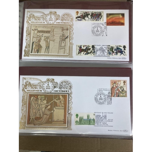 82 - COINS : Couple of albums of Benham coin covers, many signed, plus a couple of other FDC album