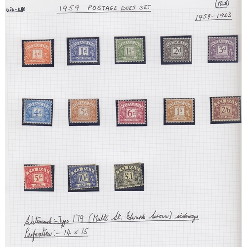 75 - Stamps Great Britain Mint Collection 1887 - 1979, mounted mint up to GVI mainly unmounted there afte... 