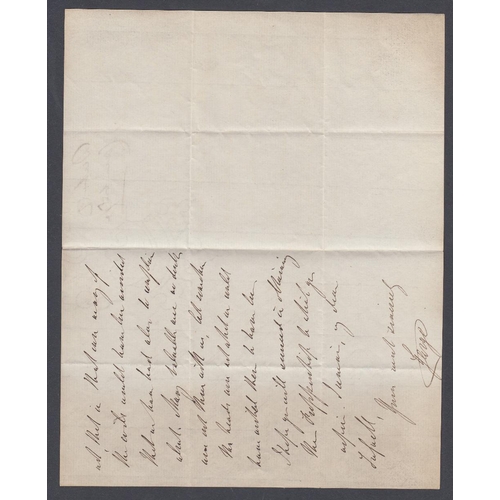 82 - GB 1855 small envelope cancelled by Penny Star, from Duke of Cambridge, plus similar letter dated Ap... 