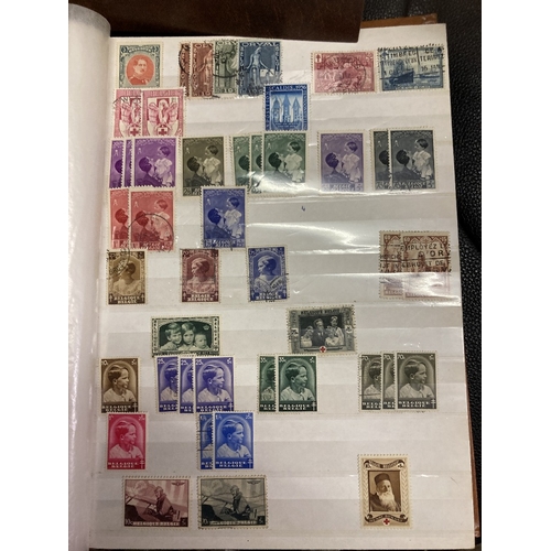 10 - All World accumulation of stamps in four stockbooks including some early GB