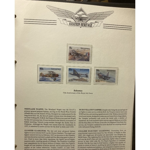 4 - Aviation Stamps , three albums of stamps and covers including a few signed