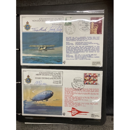 54 - RAF Signed cover collection in special album, complete RAF FF 1 to 40