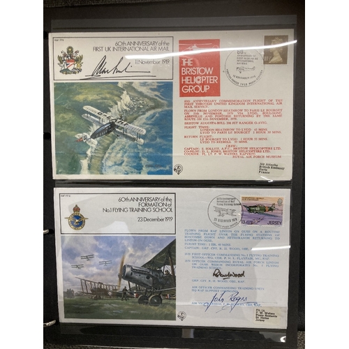 54 - RAF Signed cover collection in special album, complete RAF FF 1 to 40