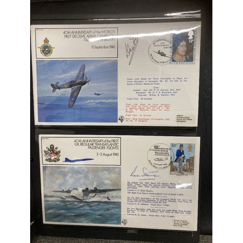 54 - RAF Signed cover collection in special album, complete RAF FF 1 to 40