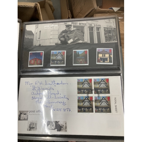 154 - Great Britain First Day Covers in six albums mainly hand addressed 80' and 90's. plus a few presenta... 