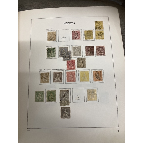 311 - Switzerland collection mint and used in Davo Album incl airmails minisheets etc