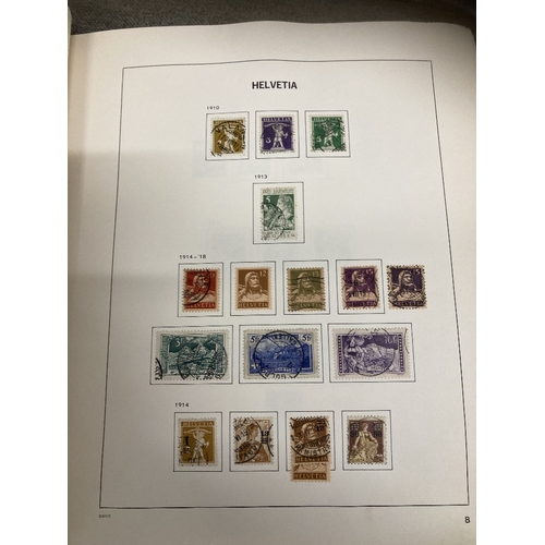 311 - Switzerland collection mint and used in Davo Album incl airmails minisheets etc