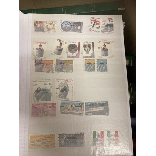 12 - World stamp collection in various albums and stockbooks with plenty to sort through, Notable countri... 