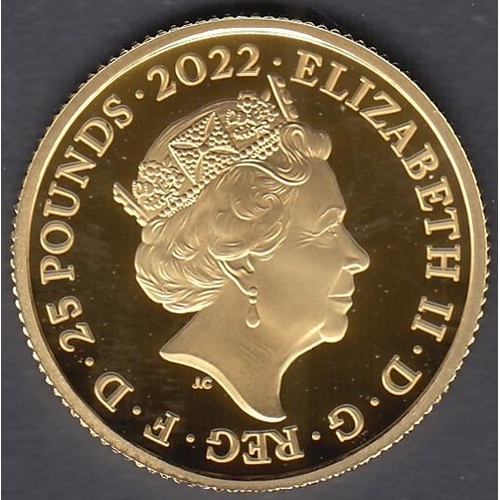 41 - Coins : 2022 40th Birthday of Duke of Cambridge 1/4 oz GOLD proof coin with cert 158