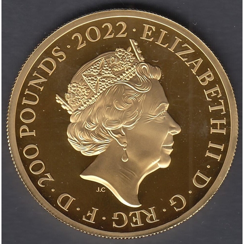 45 - Coins : 2022 Duke of Cambridge 40th Birthday GOLD £200 coin 62.42g, proof in special display box wit... 