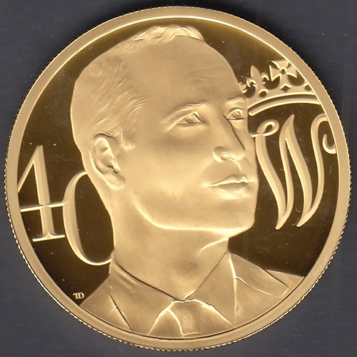 45 - Coins : 2022 Duke of Cambridge 40th Birthday GOLD £200 coin 62.42g, proof in special display box wit... 