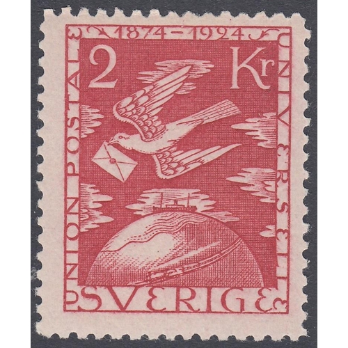 628 - STAMPS SWEDEN 1855-2008 collection in two Davo printed albums with used issues, except the two 1924 ... 