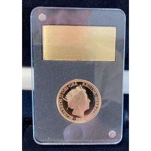 30 - Coins : 2018 Gold Proof Sovereign 100 years Remembrance slabbed and in display case with cert