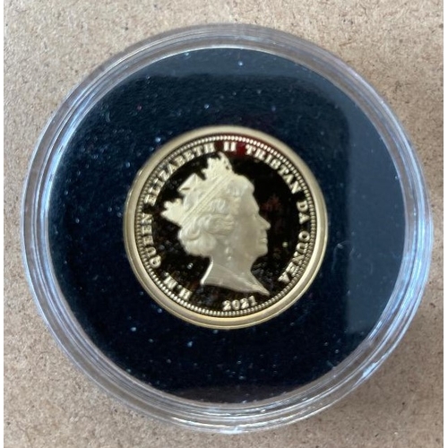 34 - Coins : 2021 Gold Proof Sovereign 85th Anniversary of Three Kings