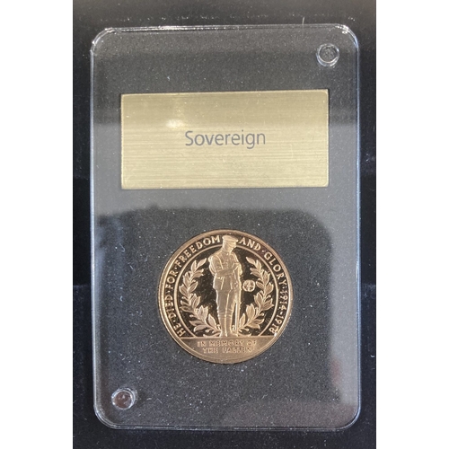 29 - Coins : 2017 Three Coin Gold Sovereign set, full 1/2 and 1/4, slabbed and boxed with cert