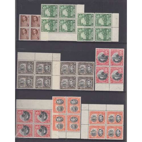 133 - STAMPS : BRITISH COMMONWEALTH, with a selection of mint issues including Grenada 1938 GVI set mint a... 