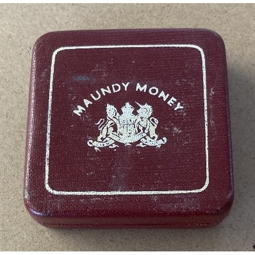 5 - Coins : 1975 Maundy Money set in Royal Mint box, coins slightly tarnished, coins in sealed bags