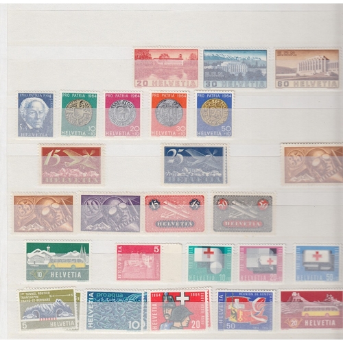 632 - STAMPS SWITZERLAND Mint & used collection in an album & stockbook with many useful issues incl. Air ... 