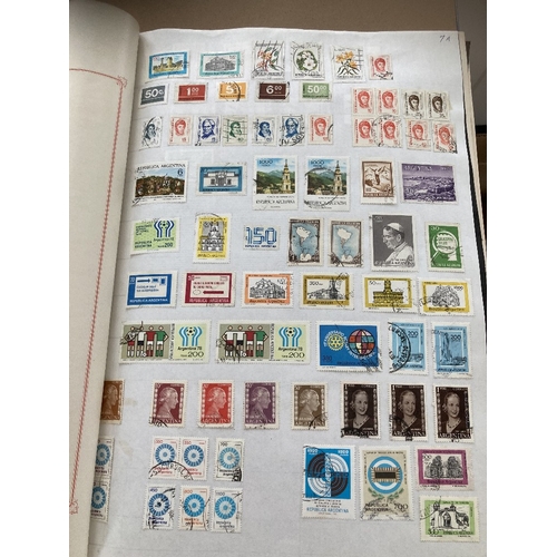 131 - STAMPS : Two large HEAVY albums All World  many 1000's of stamps