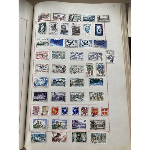 131 - STAMPS : Two large HEAVY albums All World  many 1000's of stamps