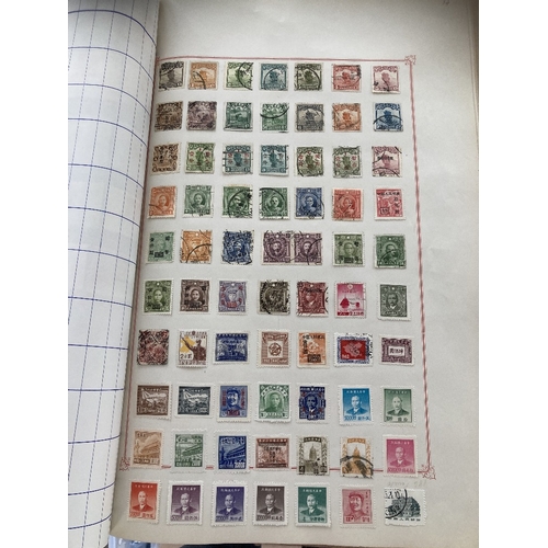 131 - STAMPS : Two large HEAVY albums All World  many 1000's of stamps