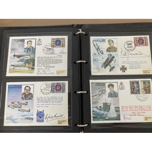 222 - STAMPS : POSTAL HISTORY : RAF Historic Aviators special signed covers in a special album. Signed cov... 