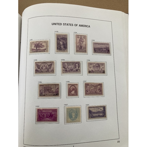 638 - STAMPS USA 1857 to 1936 mint & used collection in a Davo hinge-less album with some useful stamps sc... 