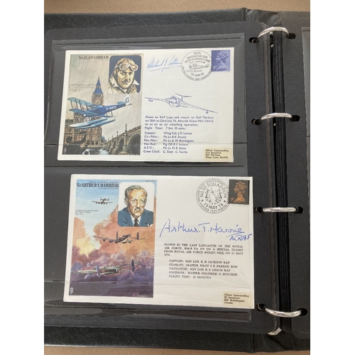 222 - STAMPS : POSTAL HISTORY : RAF Historic Aviators special signed covers in a special album. Signed cov... 