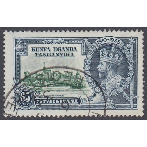 216 - STAMPS : 1935 KUT 1935 Jubilee 65c value fine used with 