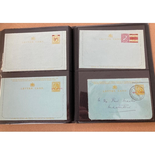 169 - STAMPS : NEW ZEALAND, a collection of 48 George V postal stationery post cards & letter cards, mostl... 